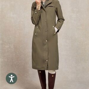 Holland cooper Folgate Rain coat in soft khaki XL